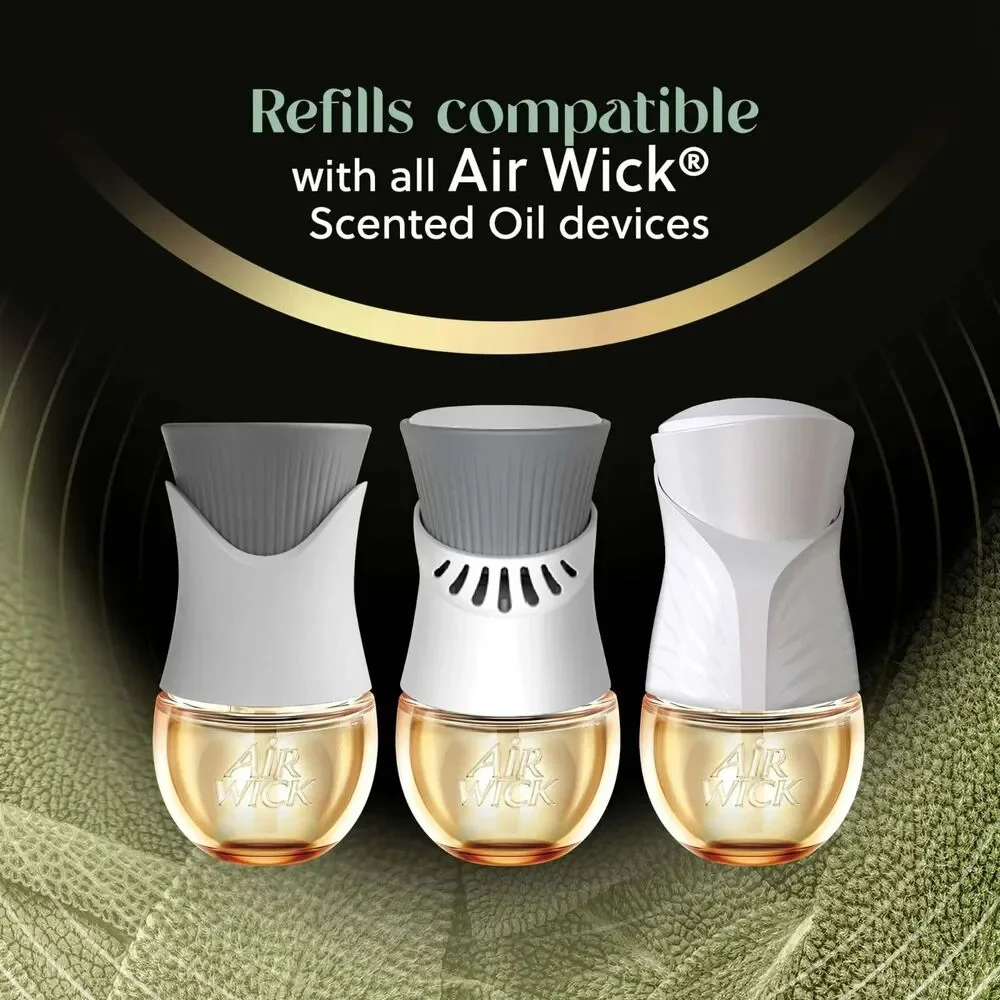 Air Wick Vibrant Scented Oil Plug-In Warmers – White Sage & Mahogany (2-Pack)